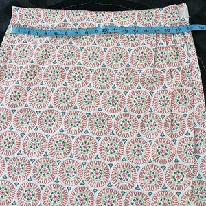 RipSkirt Hawaii Length 3 floral tile print skirt size Medium
